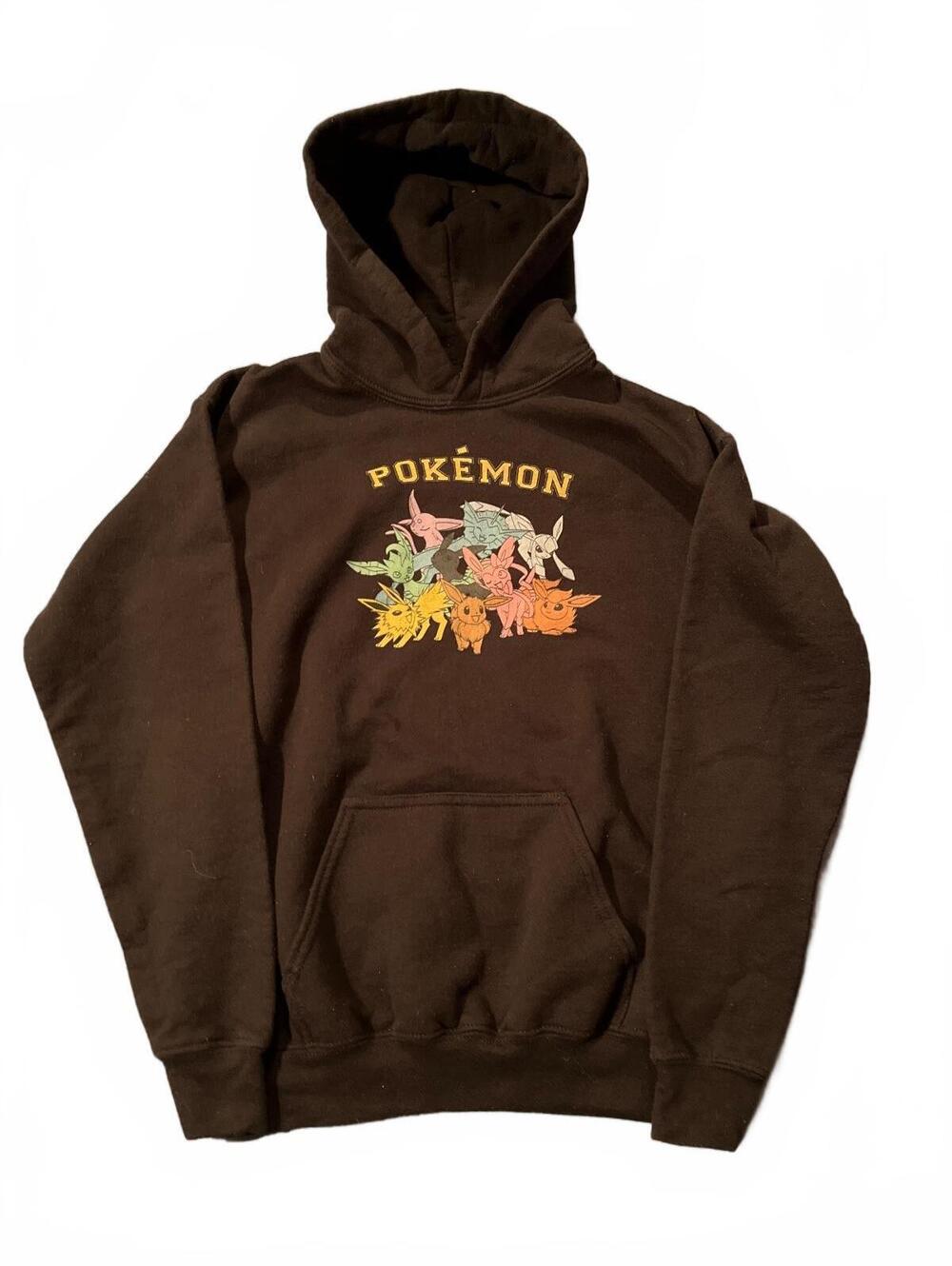 Pokémon Boys' Hoodie Sweatshirt with Eevee and Friends Graphic